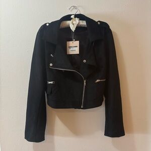 Kittenish Black Suede Women's Jacket-NWT